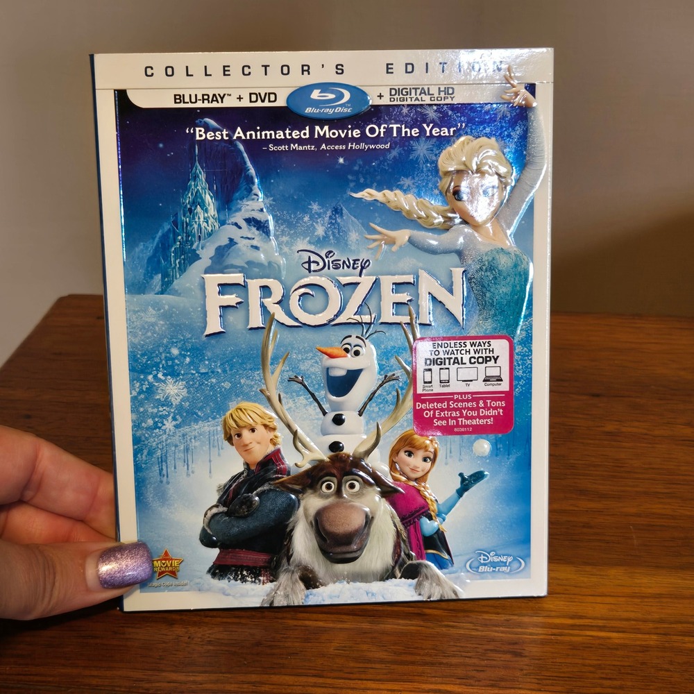 Disney‎ Frozen Blu-ray DVD Collector's Edition Slipcover Animated Movie